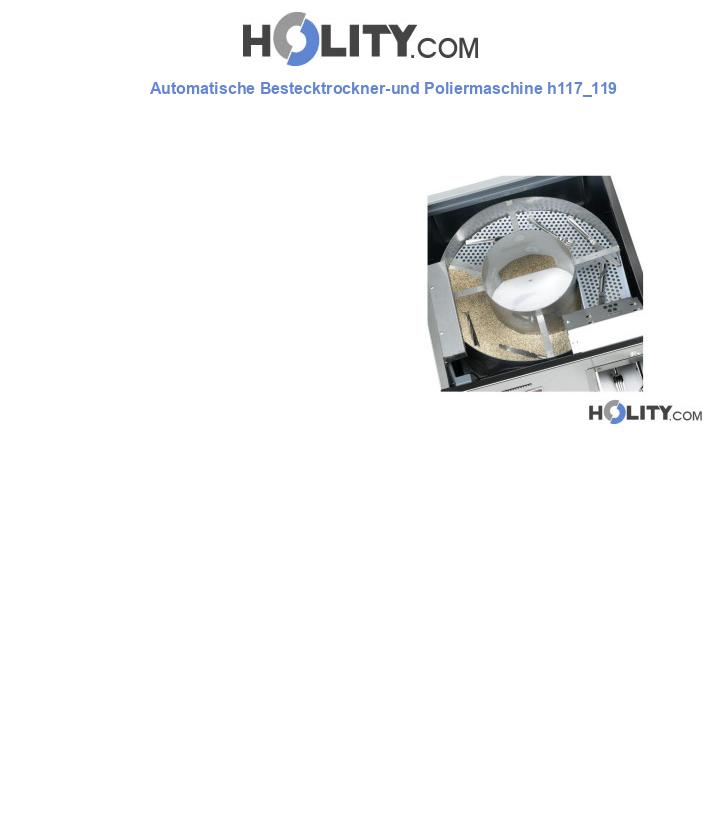 Automatische Bestecktrockner-und Poliermaschine h117_119