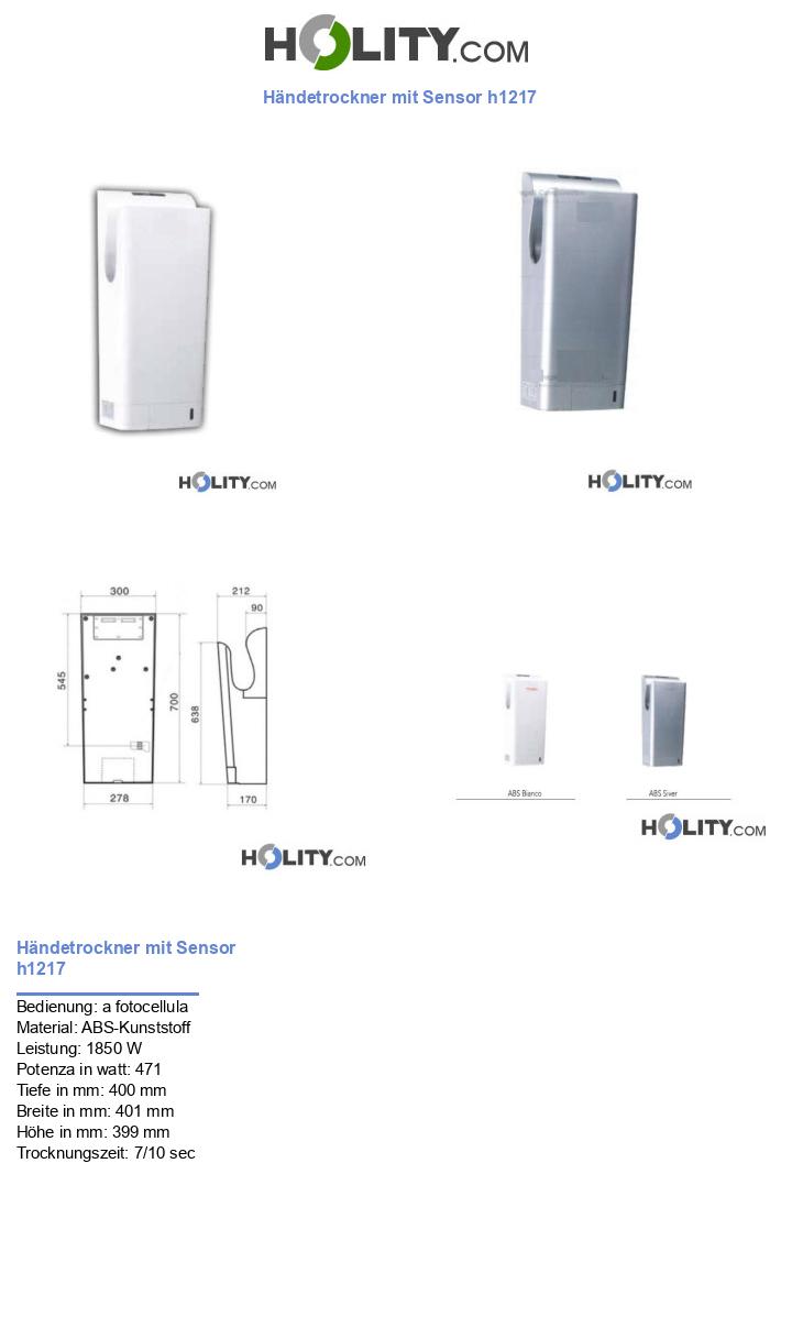 Händetrockner mit Sensor h1217