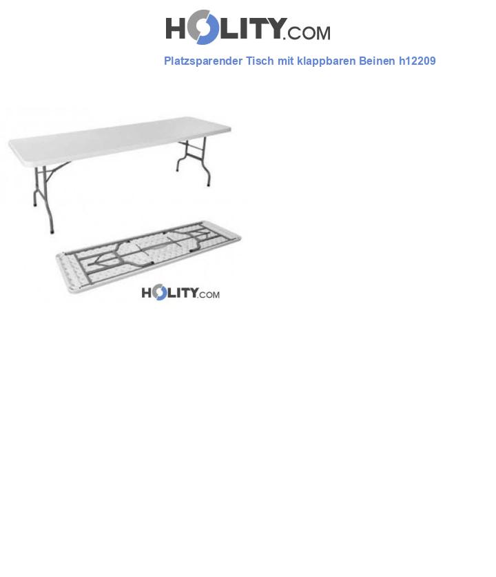 Platzsparender Tisch mit klappbaren Beinen h12209