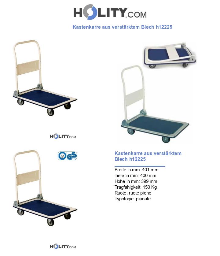 Kastenkarre aus verstärktem Blech h12225