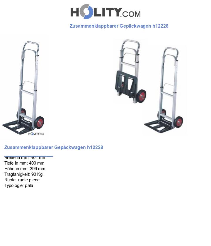 Zusammenklappbarer Gepäckwagen h12228