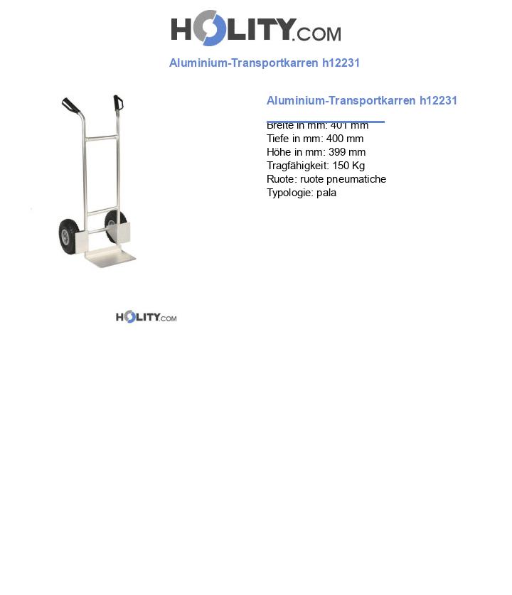 Aluminium-Transportkarren h12231