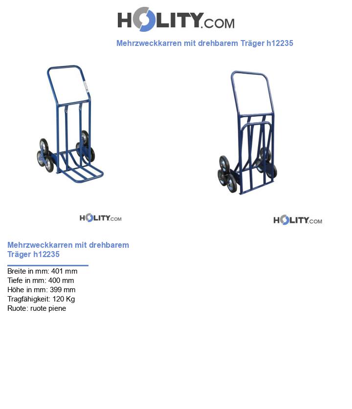 Mehrzweckkarren mit drehbarem Träger h12235