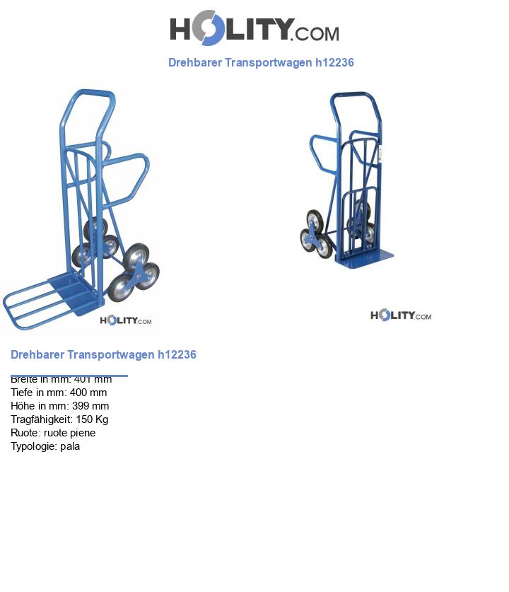 Drehbarer Transportwagen h12236