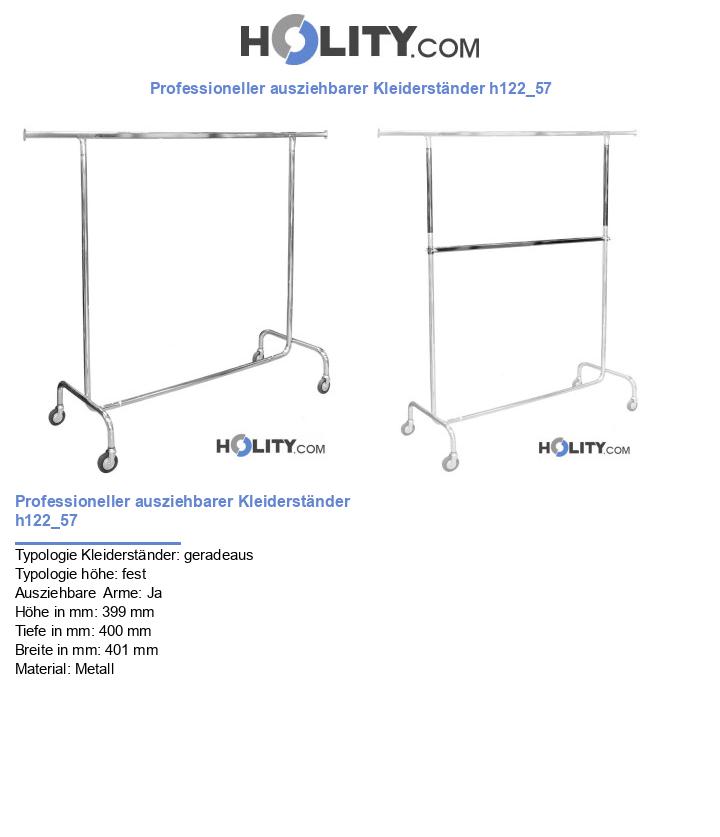 Professioneller ausziehbarer Kleiderständer h122_57