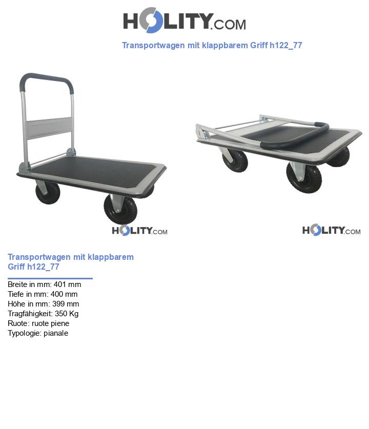 Transportwagen mit klappbarem Griff h122_77