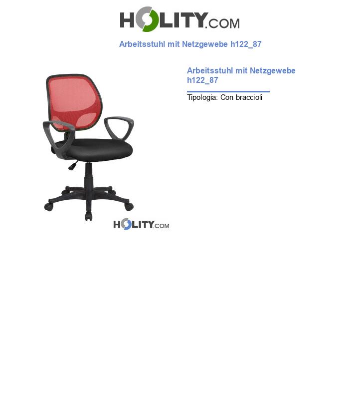 Arbeitsstuhl mit Netzgewebe h122_87