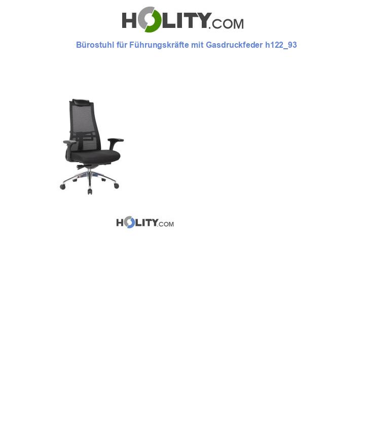 Bürostuhl für Führungskräfte mit Gasdruckfeder h122_93