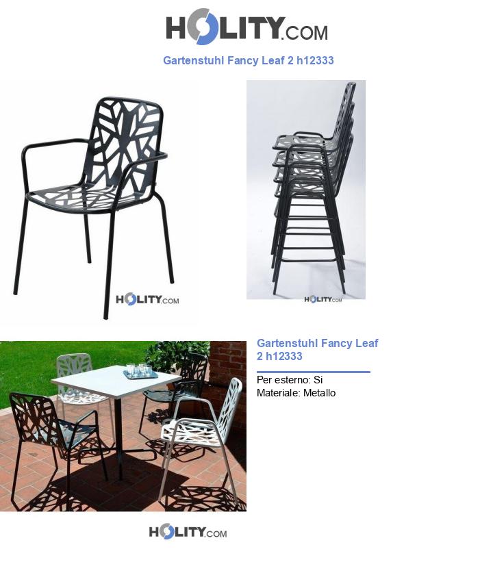 Gartenstuhl Fancy Leaf 2 h12333