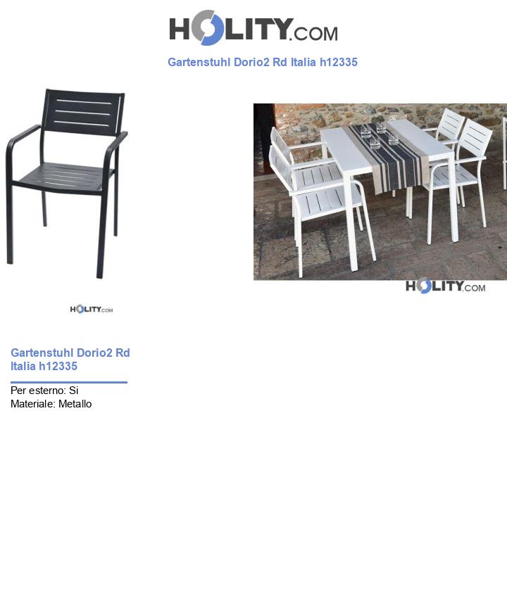 Gartenstuhl Dorio2 Rd Italia h12335