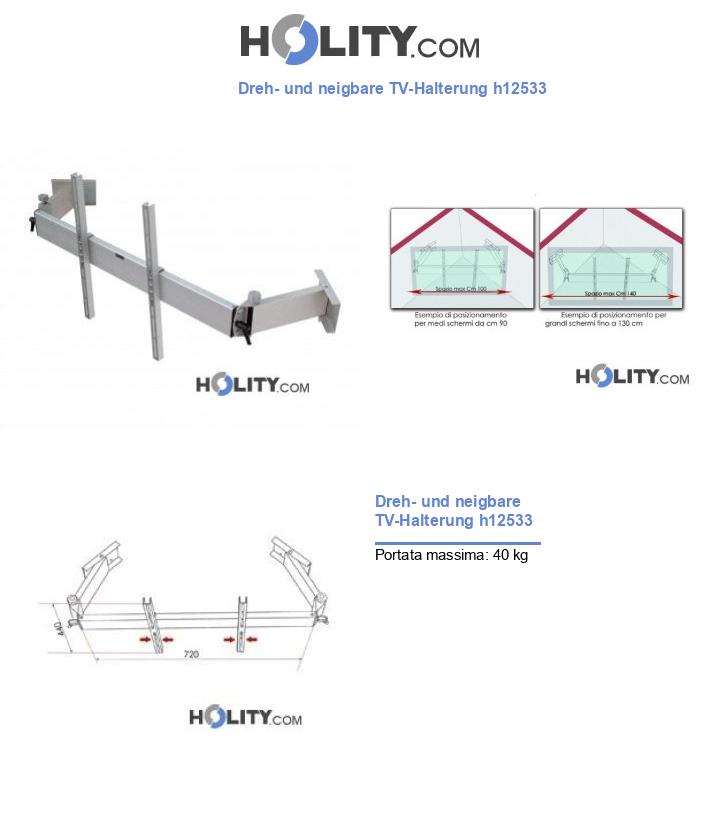Dreh- und neigbare TV-Halterung h12533