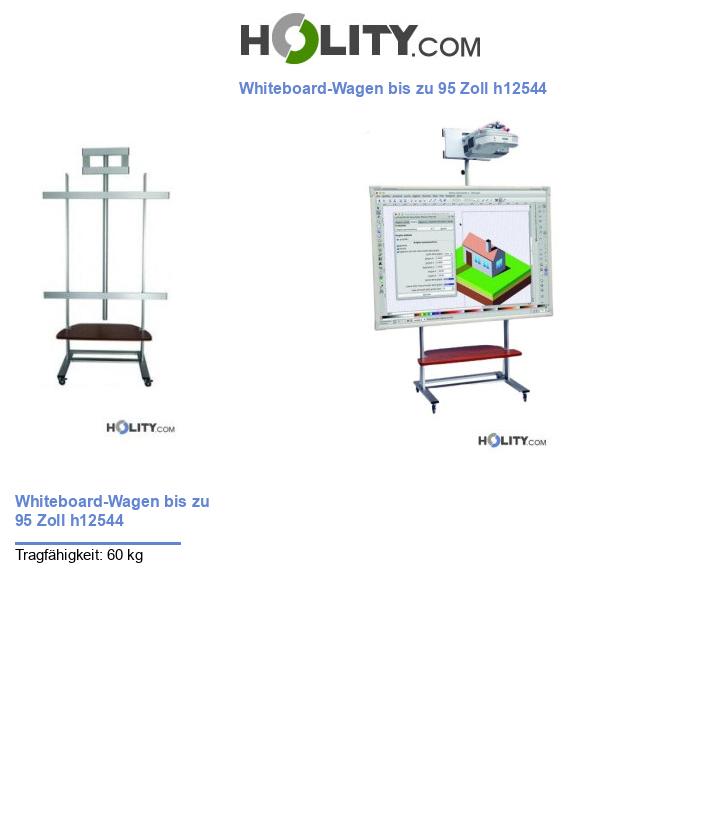 Whiteboard-Wagen bis zu 95 Zoll h12544