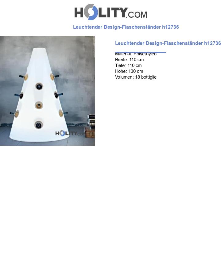 Leuchtender Design-Flaschenständer h12736