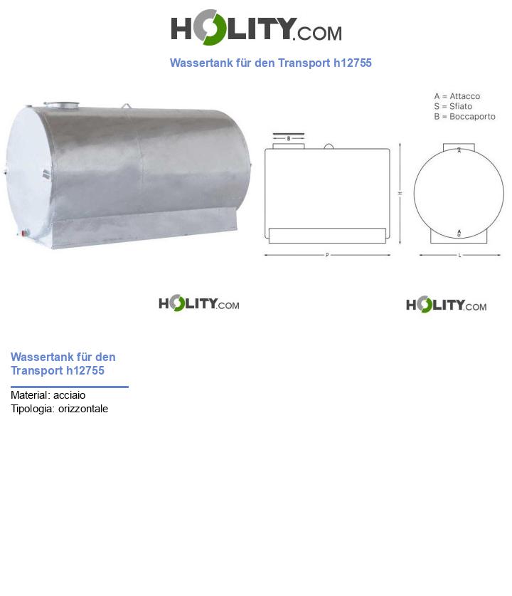 Wassertank für den Transport h12755