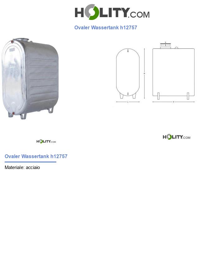 Ovaler Wassertank h12757