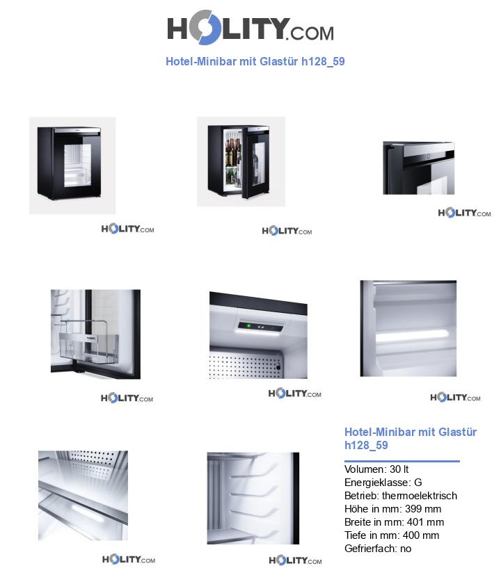 Hotel-Minibar mit Glastür h128_59