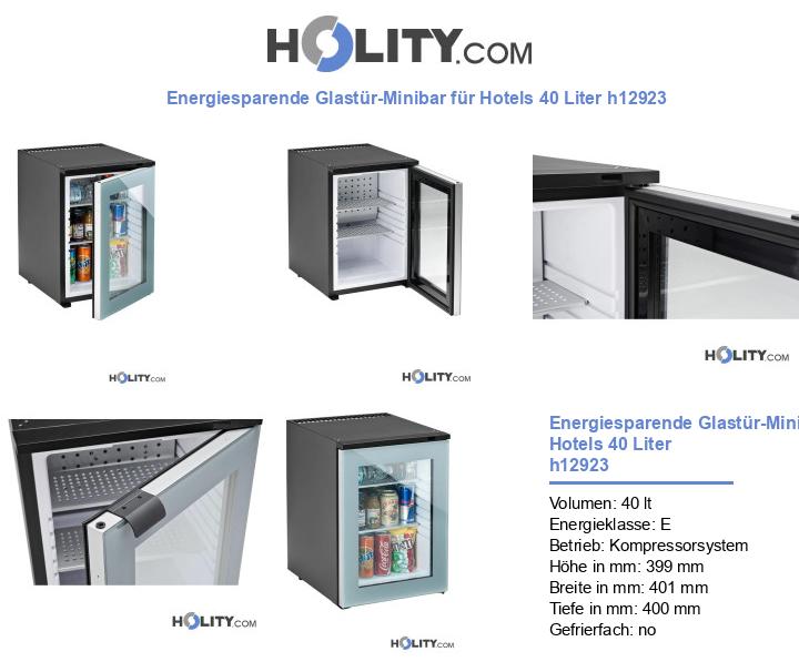 Energiesparende Glastür-Minibar für Hotels 40 Liter h12923