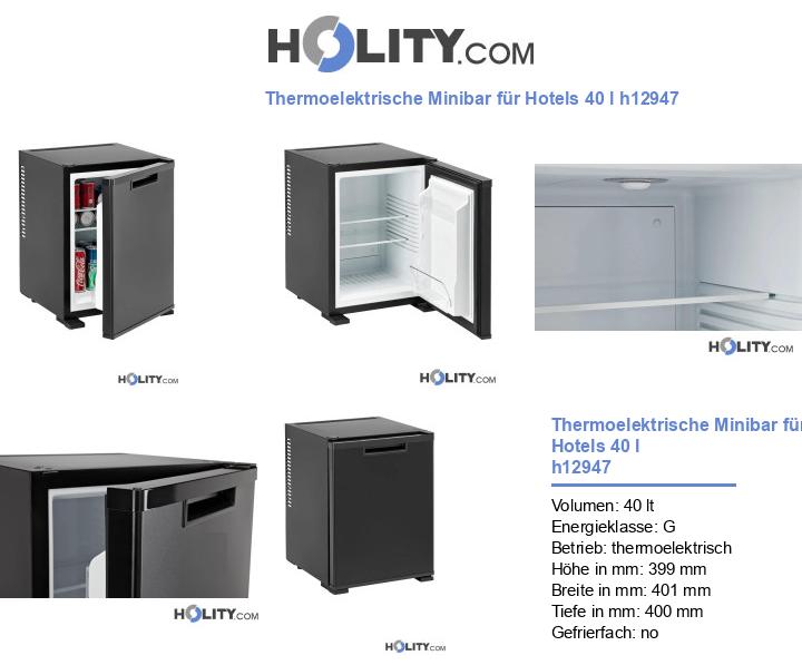 Thermoelektrische Minibar für Hotels 40 l h12947