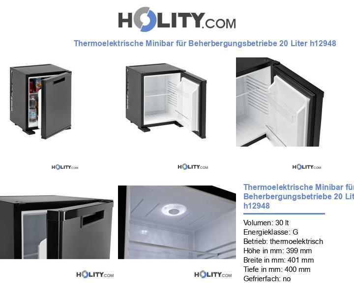 Thermoelektrische Minibar für Beherbergungsbetriebe 20 Liter h12948