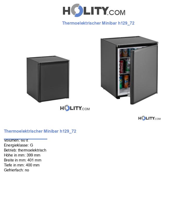 Thermoelektrischer Minibar h129_72