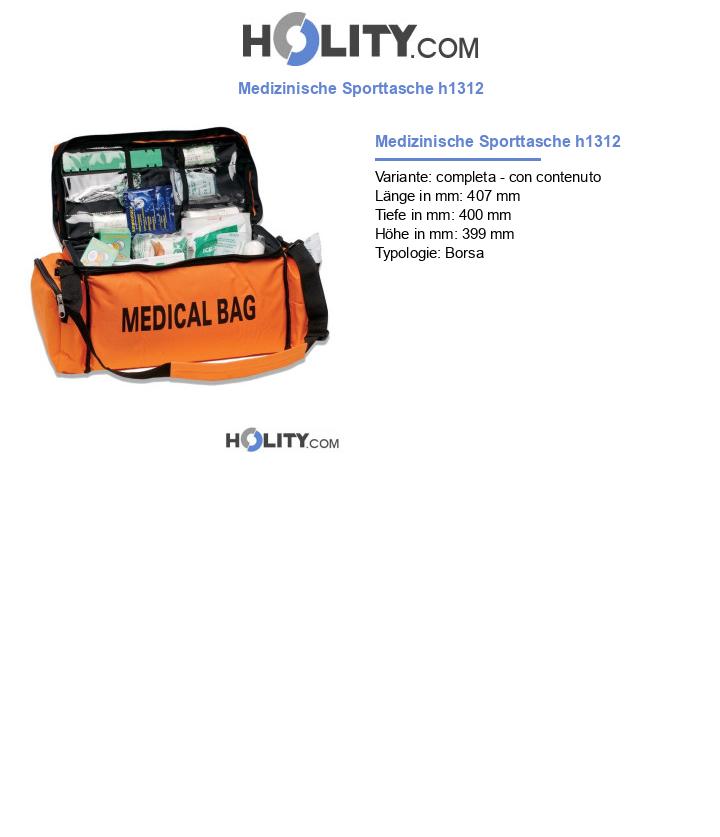 Medizinische Sporttasche h1312