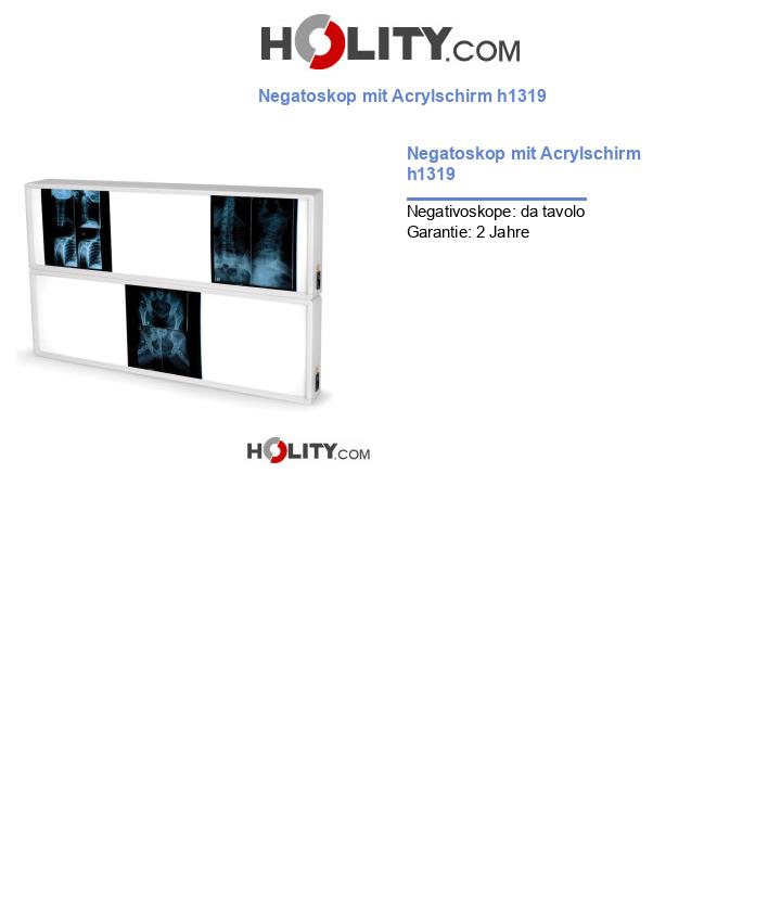 Negatoskop mit Acrylschirm h1319