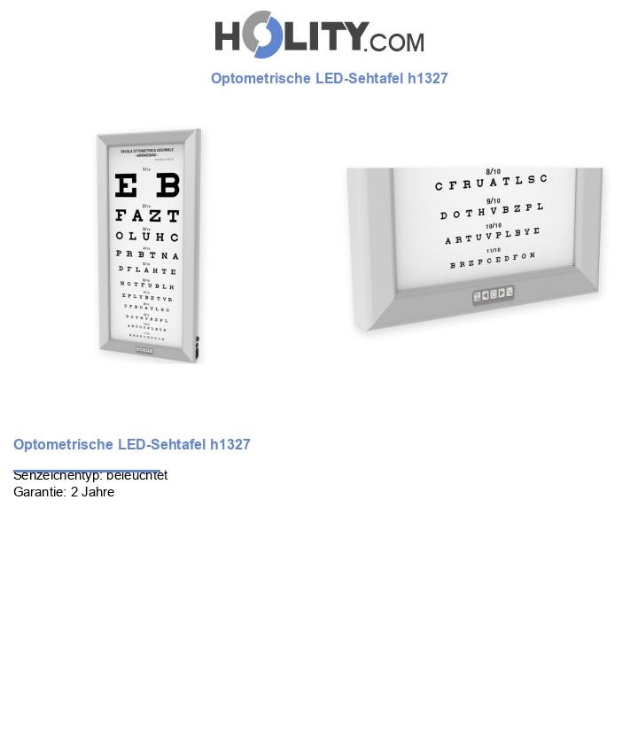 Optometrische LED-Sehtafel h1327