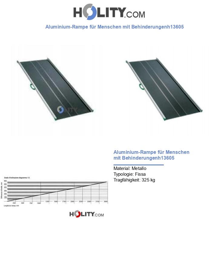 Aluminium-Rampe für Menschen mit Behinderungenh13605