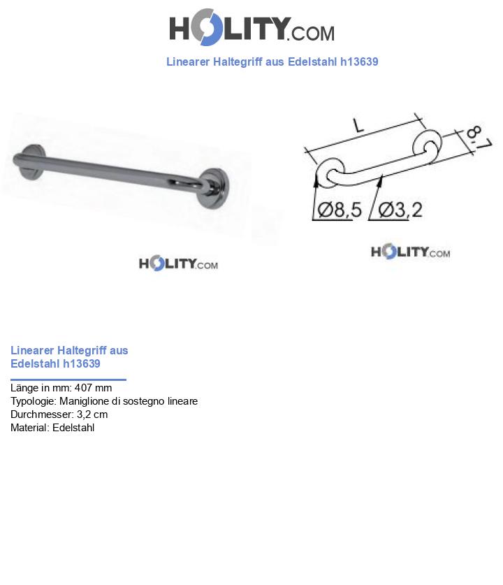 Linearer Haltegriff aus Edelstahl h13639