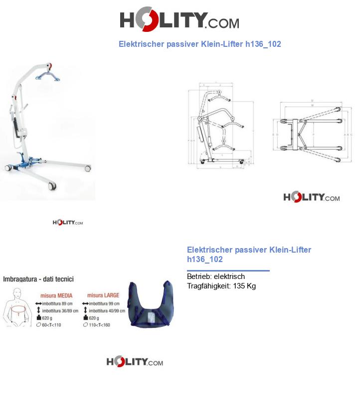 Elektrischer passiver Klein-Lifter h136_102