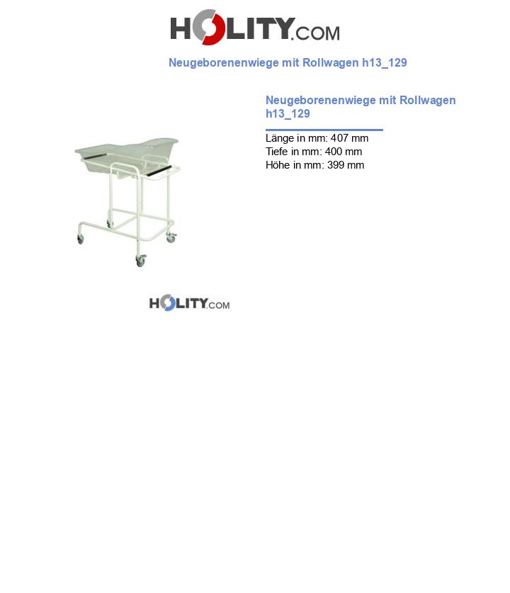 Neugeborenenwiege mit Rollwagen h13_129