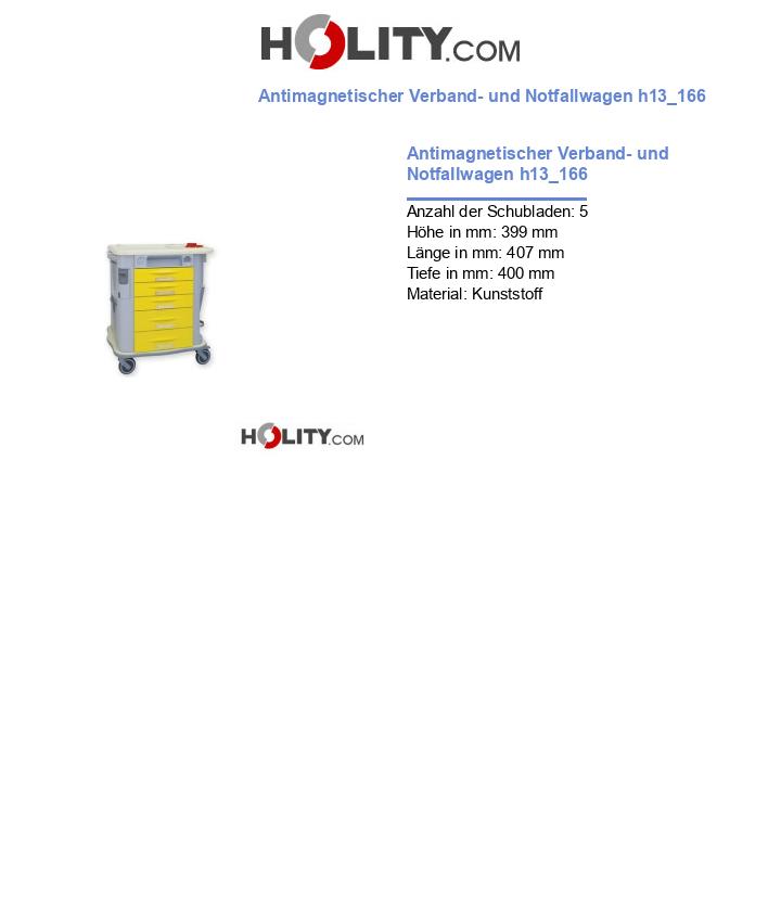 Antimagnetischer Verband- und Notfallwagen h13_166