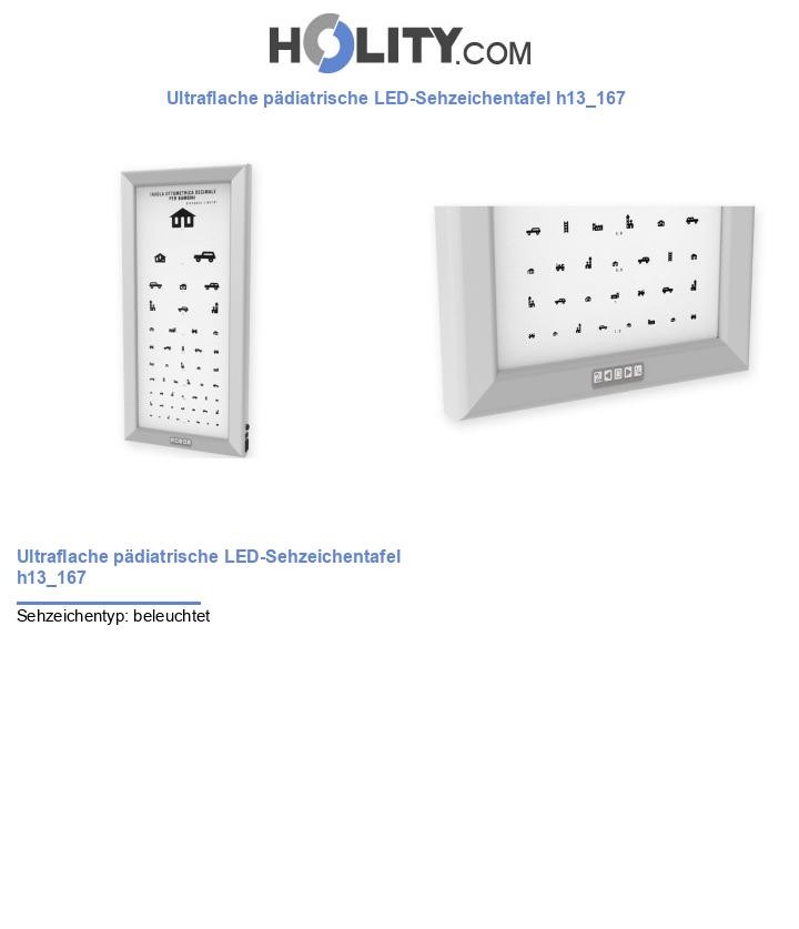 Ultraflache pädiatrische LED-Sehzeichentafel h13_167