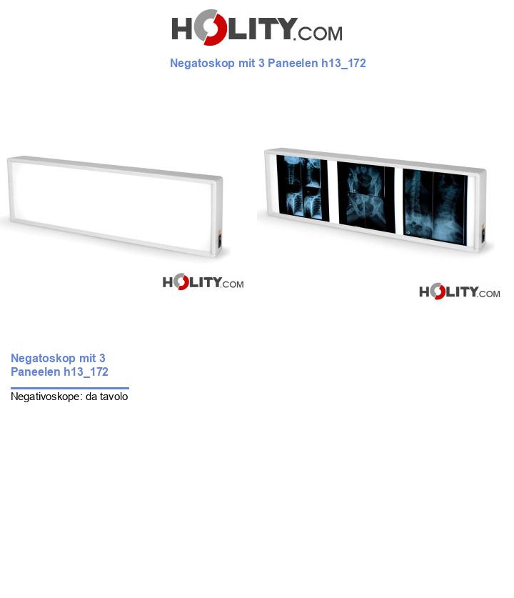 Negatoskop mit 3 Paneelen h13_172