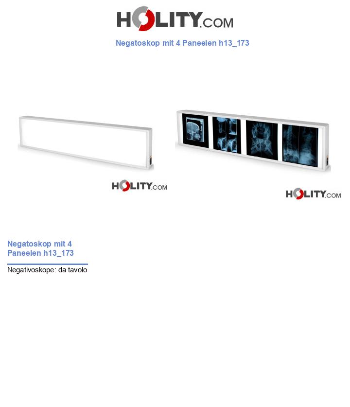 Negatoskop mit 4 Paneelen h13_173