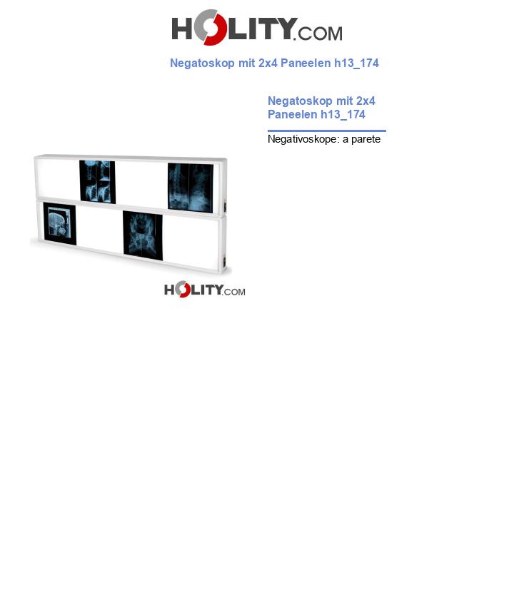 Negatoskop mit 2x4 Paneelen h13_174