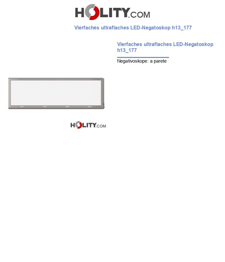 Vierfaches ultraflaches LED-Negatoskop h13_177