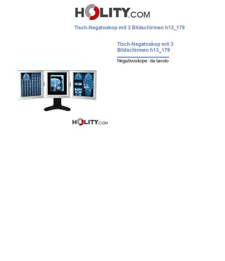Tisch-Negatoskop mit 3 Bildschirmen h13_179