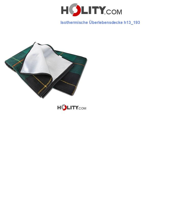 Isothermische Überlebensdecke h13_193