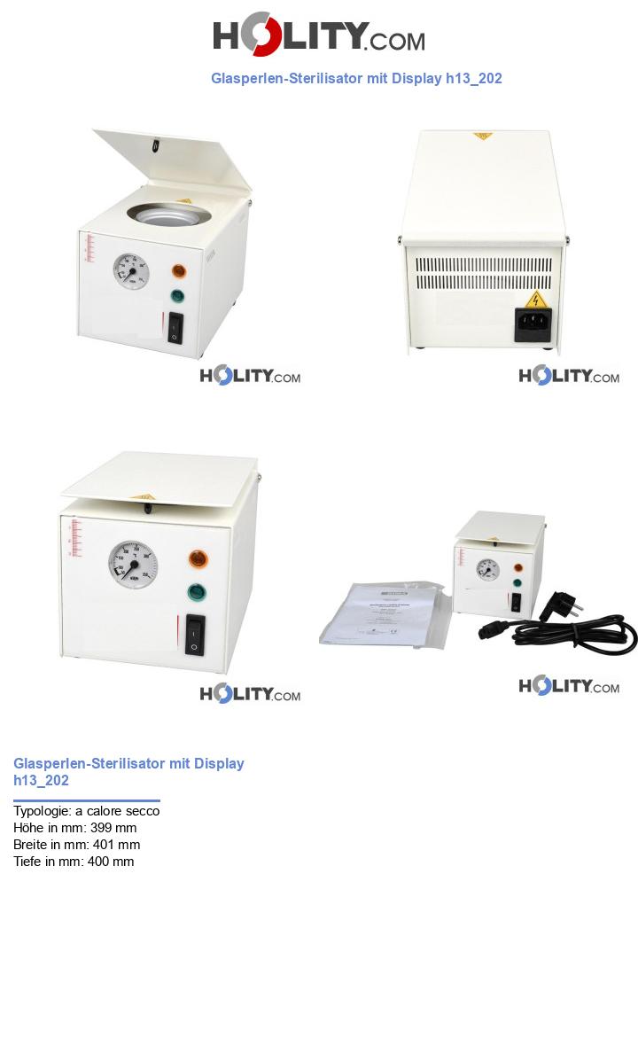 Glasperlen-Sterilisator mit Display h13_202