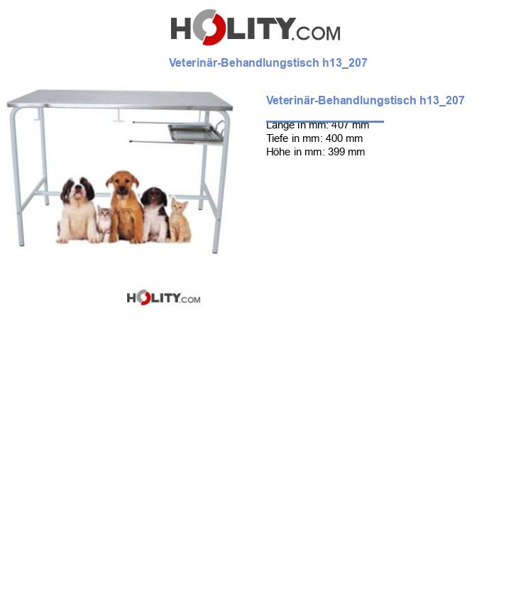 Veterinär-Behandlungstisch h13_207