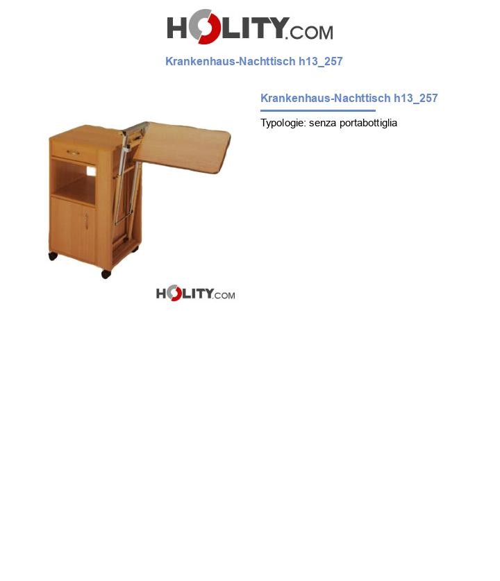 Krankenhaus-Nachttisch h13_257