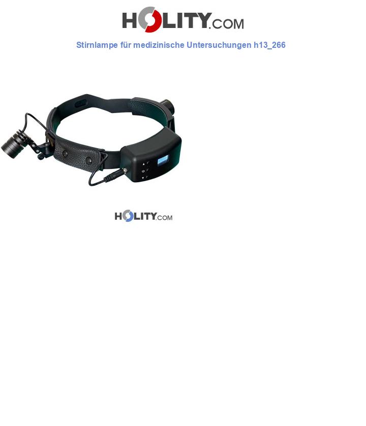 Stirnlampe für medizinische Untersuchungen h13_266