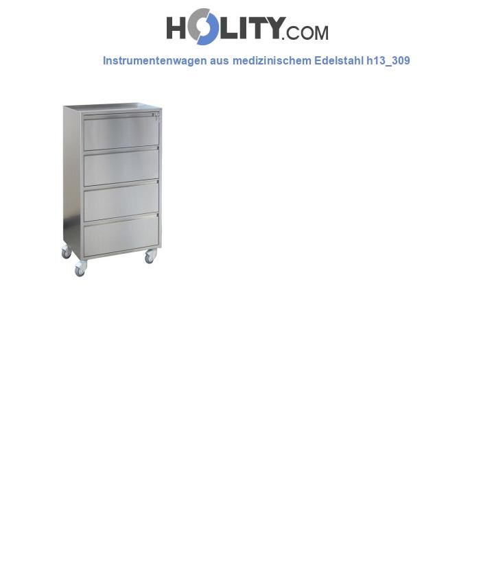 Instrumentenwagen aus medizinischem Edelstahl h13_309