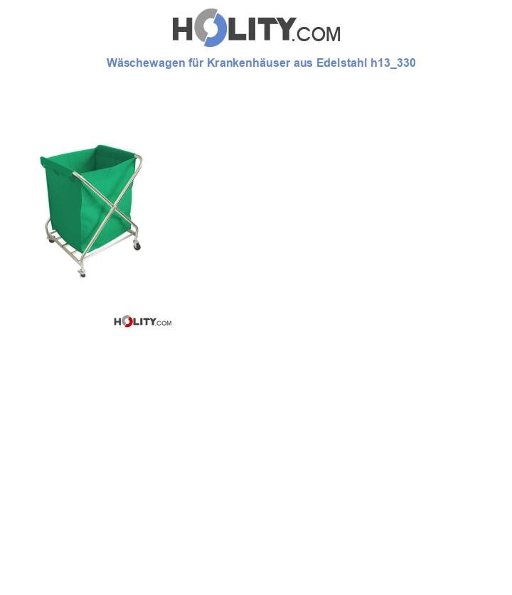 Wäschewagen für Krankenhäuser aus Edelstahl h13_330