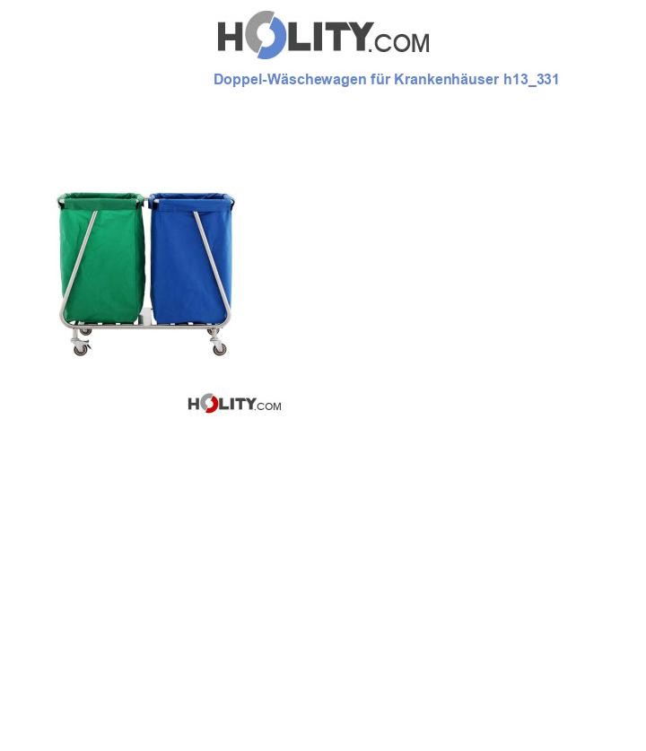 Doppel-Wäschewagen für Krankenhäuser h13_331