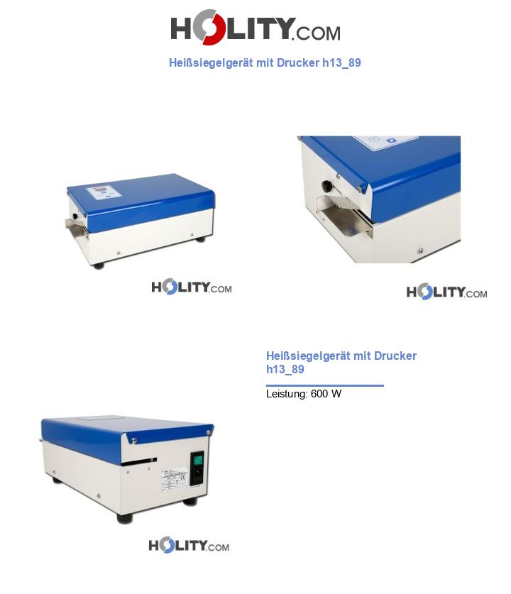 Heißsiegelgerät mit Drucker h13_89