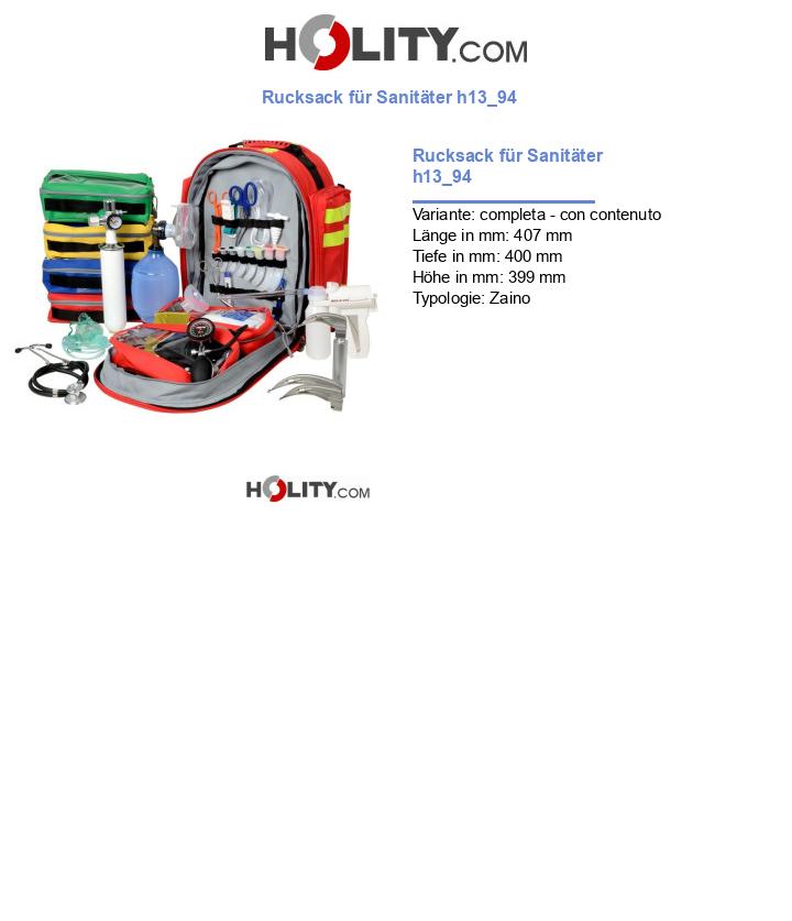 Rucksack für Sanitäter h13_94