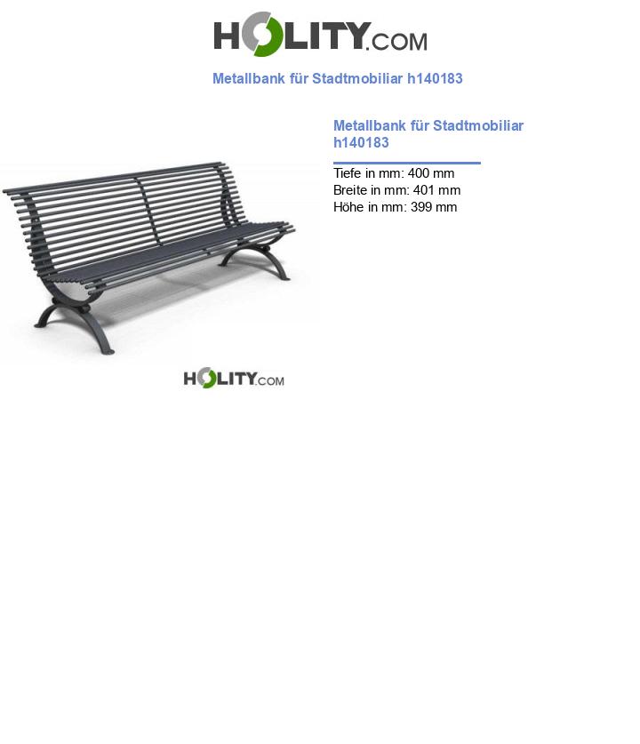 Metallbank für Stadtmobiliar h140183