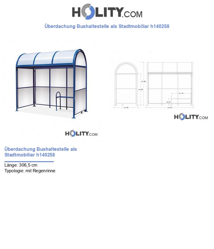 Überdachung Bushaltestelle als Stadtmobiliar h140258